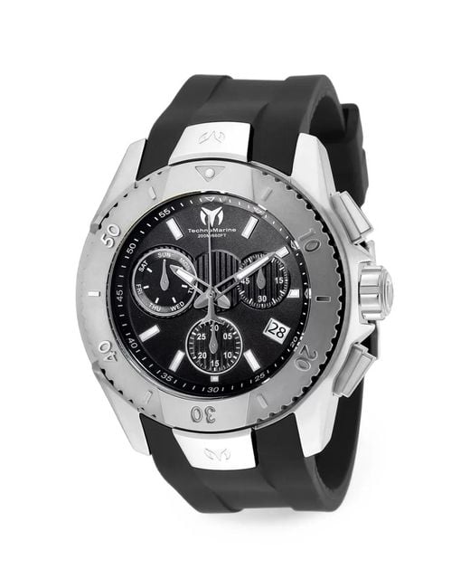TechnoMarine Black Uf6 48Mm Watch for men