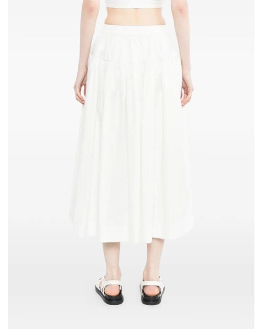 Toogood White Dancer Gathered Skirt