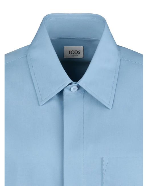Tod's Blue Patch-Pocket Shirt
