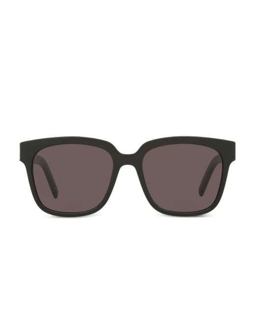 Saint Laurent Gray Sl M40 Rectangle-Frame Sunglasses