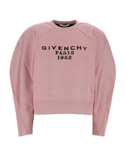 Givenchy Pink Puff-Sleeve Sweatshirt