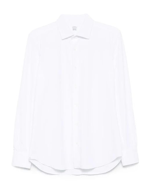 Mazzarelli White Long-Sleeve Shirt for men