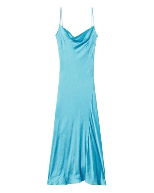Twinset Blue Satin Dress