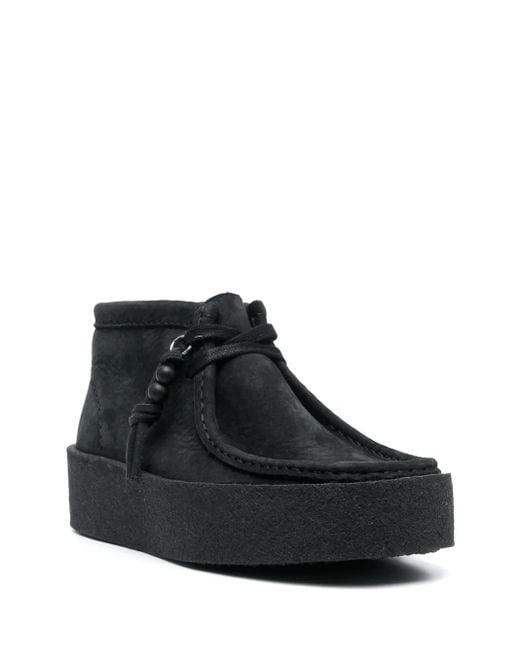 Clarks Black Wallabeecup Bt Shoes