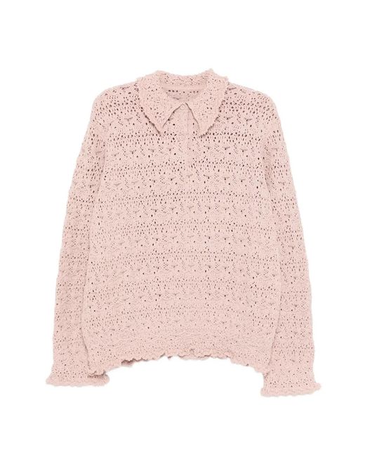 JNBY Pink Pull Manches Longues En Jacquard