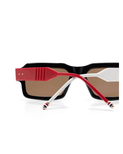 Thom Browne Black Square-Frame Sunglasses