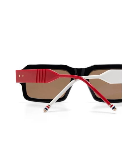 Thom Browne Black Square-Frame Sunglasses