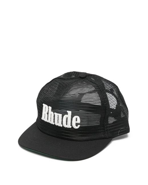 Rhude Black Casquette À Logo for men