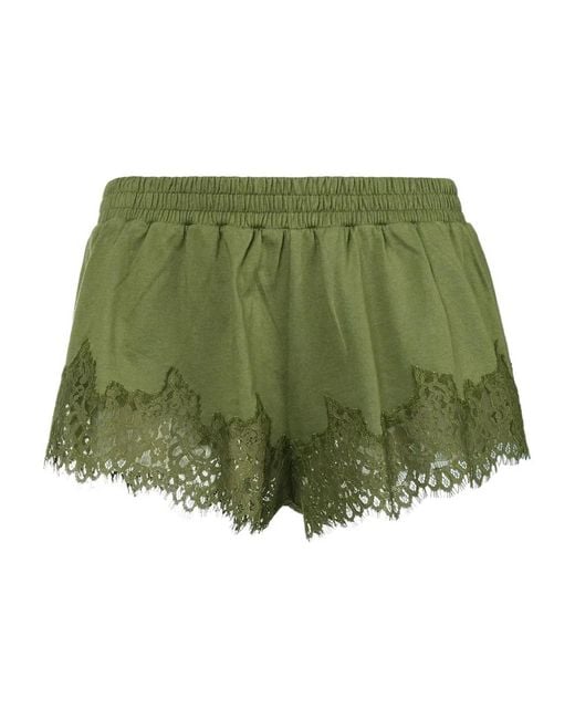 Fenty Green Lace Trim Shorts