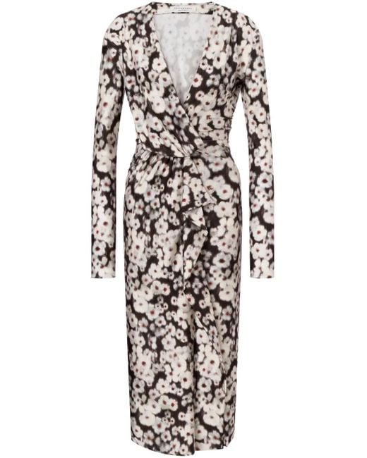 Philosophy Di Lorenzo Serafini White Floral-Print Dress