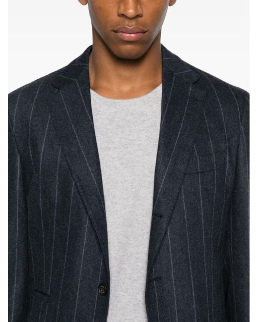 Eleventy Blue Pinstriped Suit for men