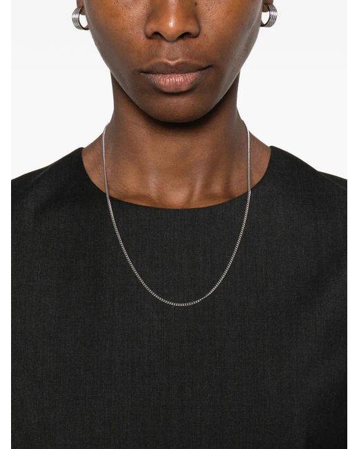 Totême Black Long-Sleeve Blouse