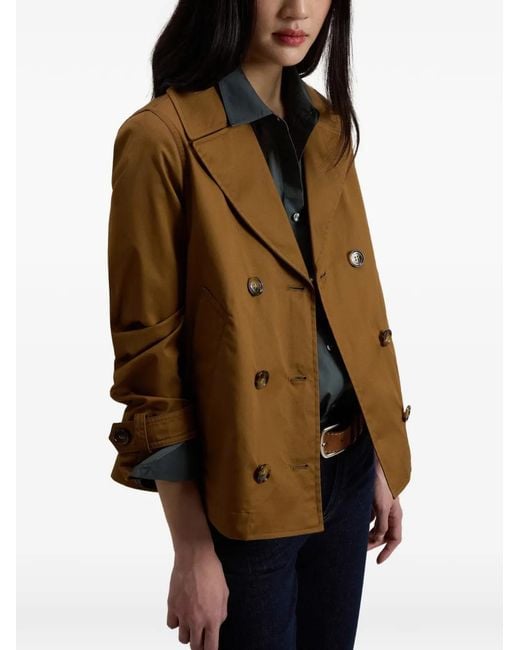 Woolrich Brown Veste À Boutonnière Croisée