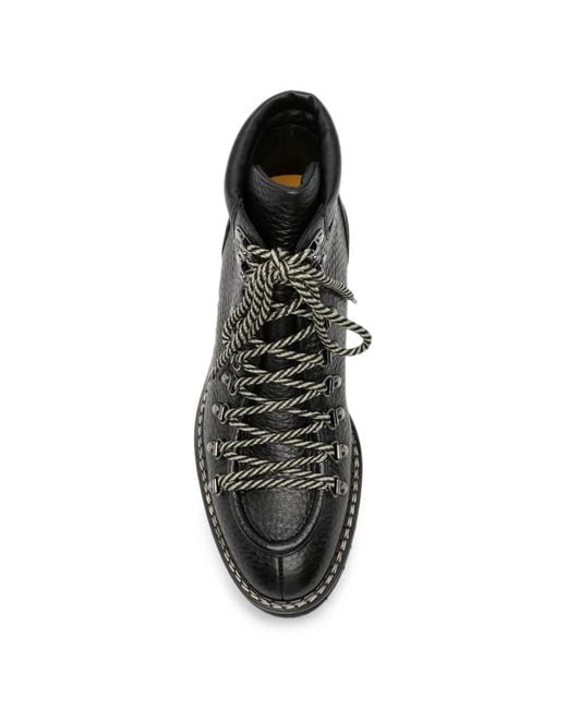 Stivali Stringati Ateca di Doucal's in Black da Uomo