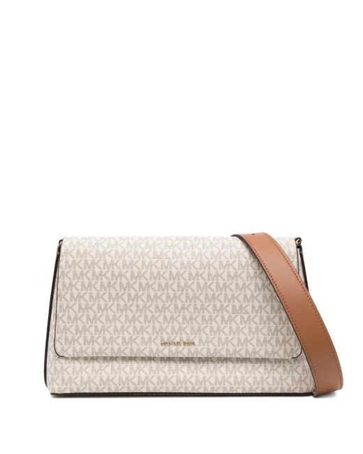 Michael Kors Natural Große Nessa Schultertasche