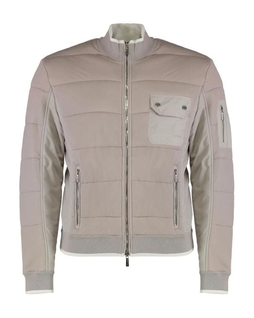 Moorer Gray Corbin Quilted Jacket for men