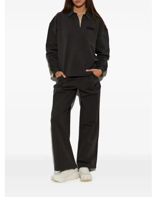 Rethinkit Studios Black Polo Oversize À Patch Logo