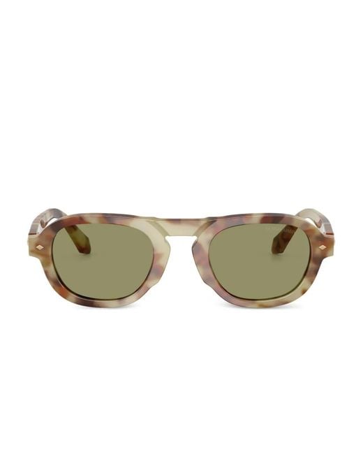 Giorgio Armani Green Tortoiseshell Sunglasses for men