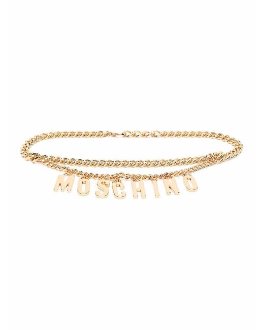 moschino chain belt