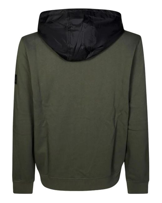 Sun 68 Green Hooded Bomber Jacket for men
