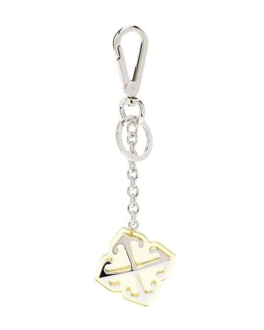 Off-White c/o Virgil Abloh Metallic Jitney-Charm Key Ring
