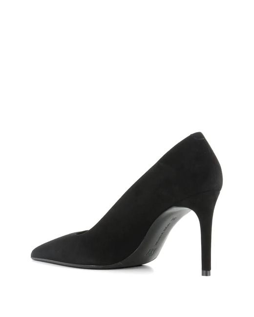 Sergio Levantesi Black Dusy Pointed-Toe Pumps