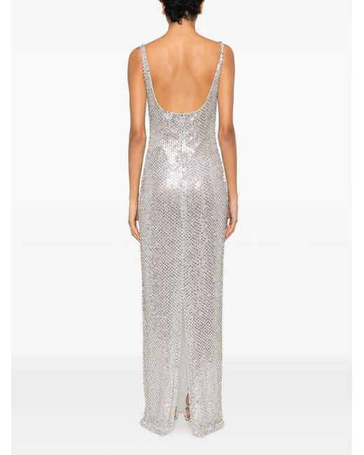 retroféte Xiomara Maxi-Jurk in het White