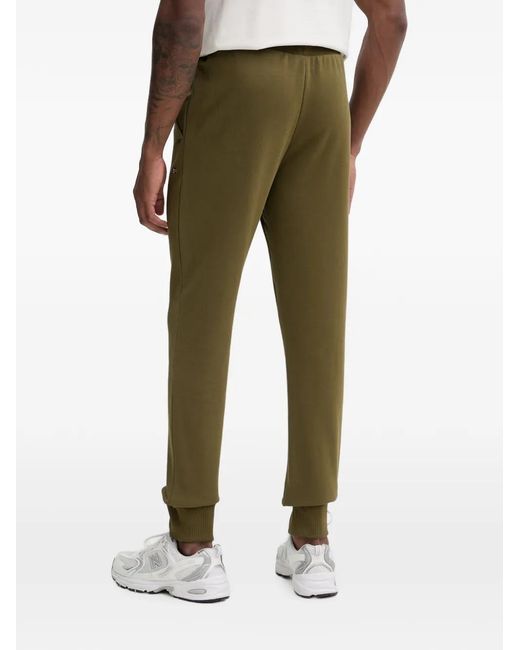 Napapijri Green Logo-Patch Drawstring Track Pants for men