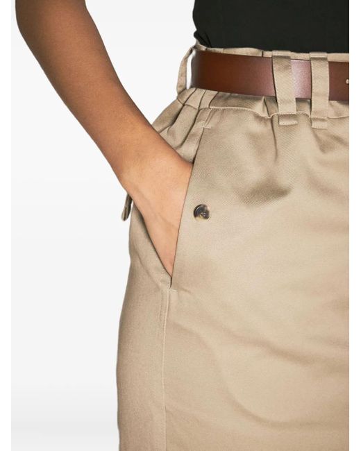 Saint Laurent Natural Midirock Mit Gürteltasche