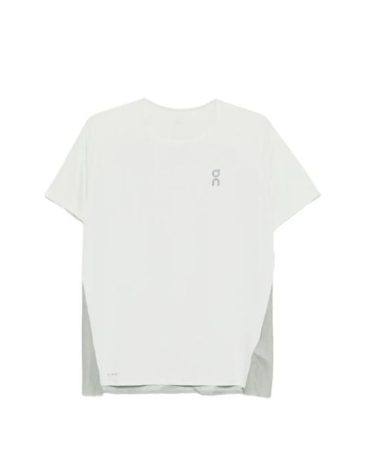 On Shoes White Logo-Print T-Shirt for men