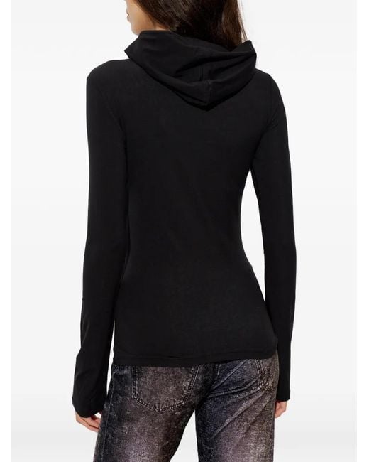 AVAVAV Black Hoodie Imprimé À Manches Longues