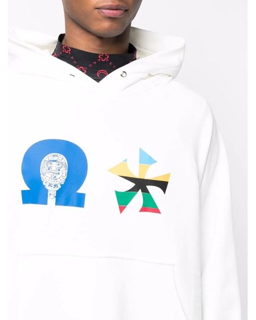 Liberal Youth Ministry White Aztec Long-Sleeved Hoodie for men