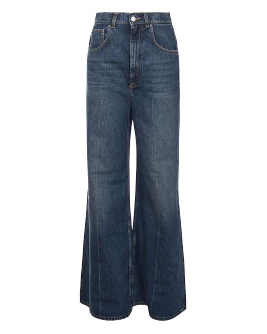 Vaqueros Con Parche Del Logo Stella McCartney de color Blue
