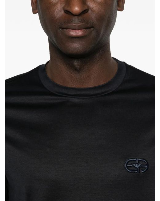 Emporio Armani Black Logo T-Shirt for men