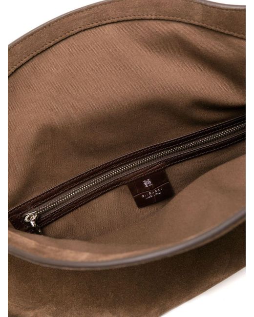 Givenchy Brown Voyou Medium Suede Shoulder Bag - Women's - Calf Suede