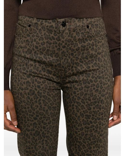 FRAME Gray Jeans mit Leoparden-Print