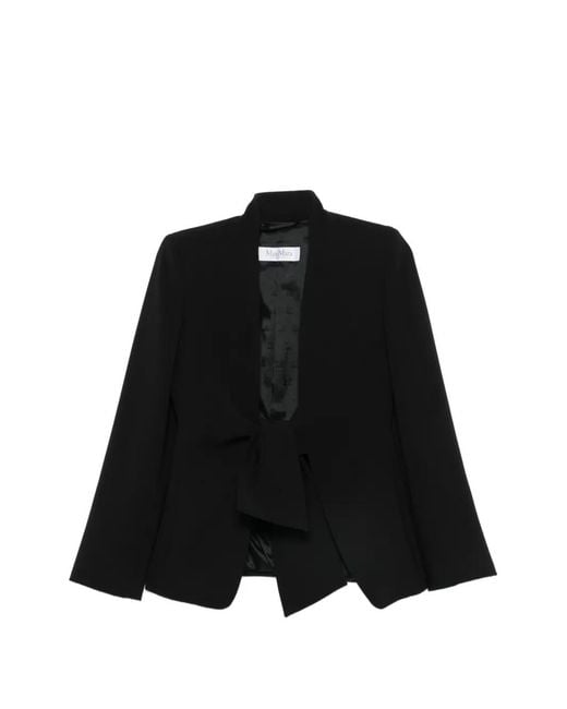 Max Mara Black Long-Sleeves Jacket
