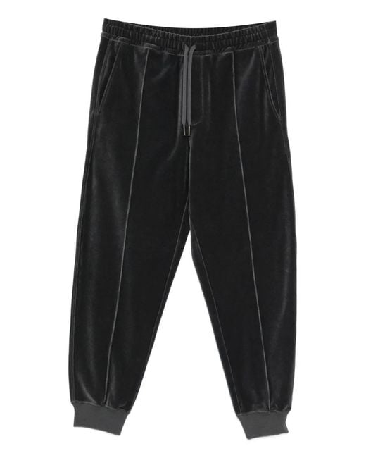 Tom Ford Black Velours Joggers for men