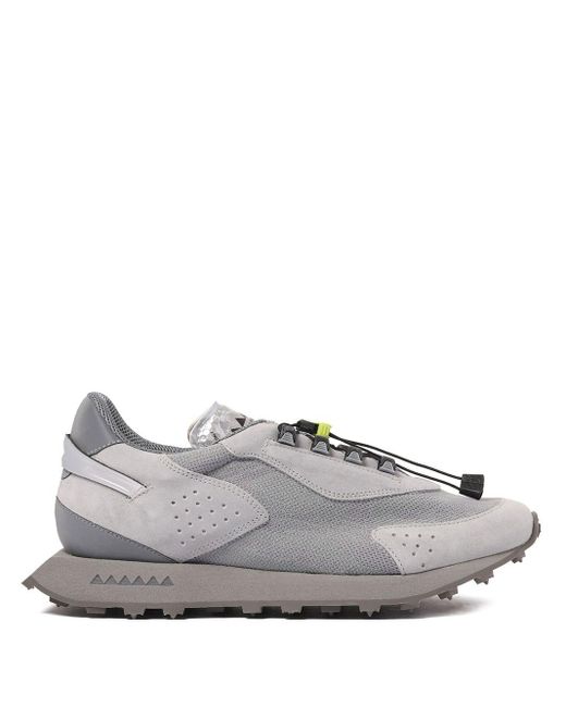RUN OF Gray Rover Sneakers for men