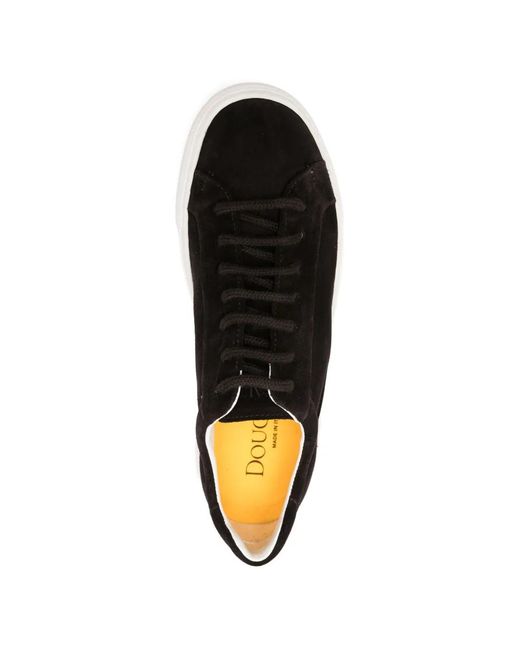 Doucal's Black Suede Sneakers