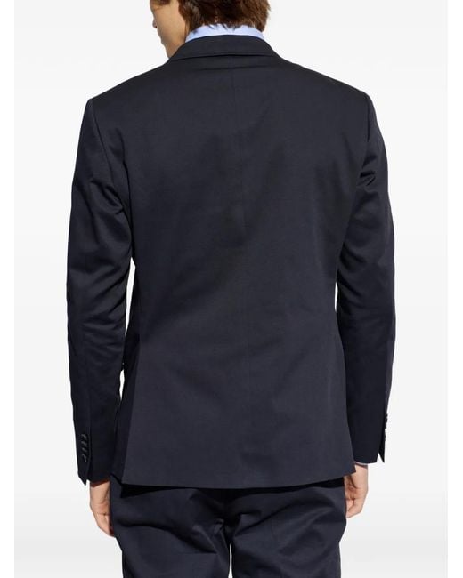 Etro Blue Single-Breasted Blazer for men