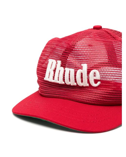 Rhude Logo-Embroidered Mesh Cap for men