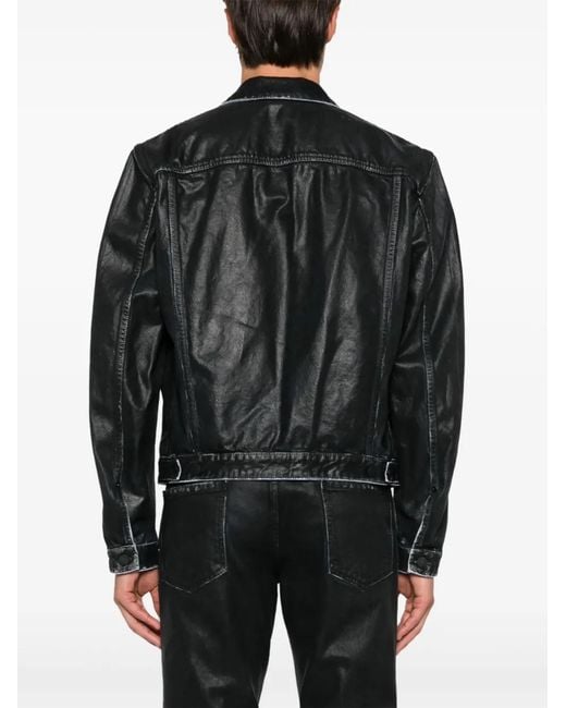 DSquared² Black Garment-Dyed Jacket for men