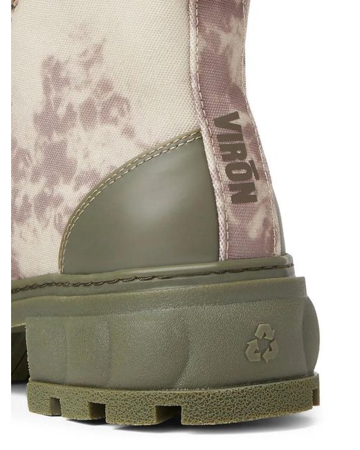 Viron Natural Camouflage Logo-Print Boots