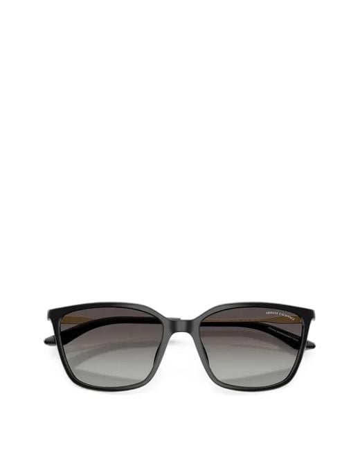 ARMANI EXCHANGE Gray Square-Frame Sunglasses