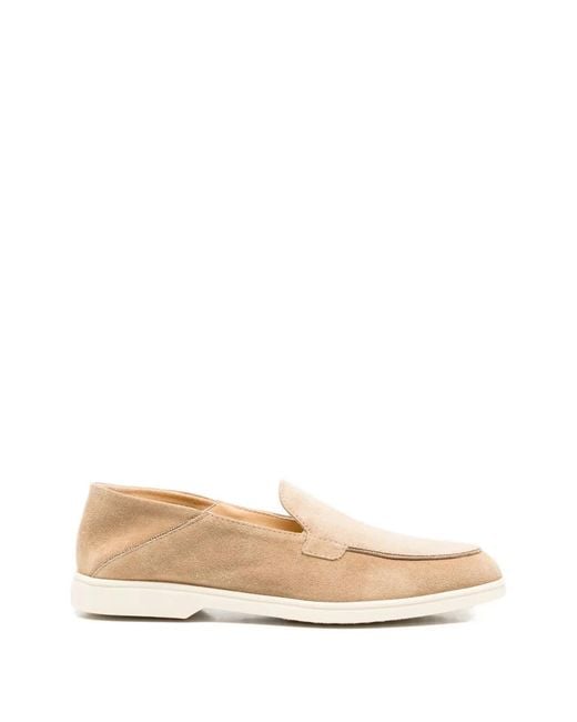 Doucal's Natural Mocassins En Daim