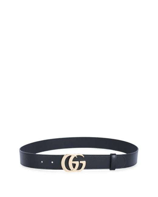 Gucci White Gg Marmont Logo Belt for men