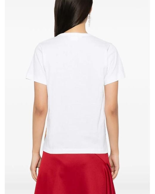 Comme des Garçons White Chemise À Imprimé En All Over