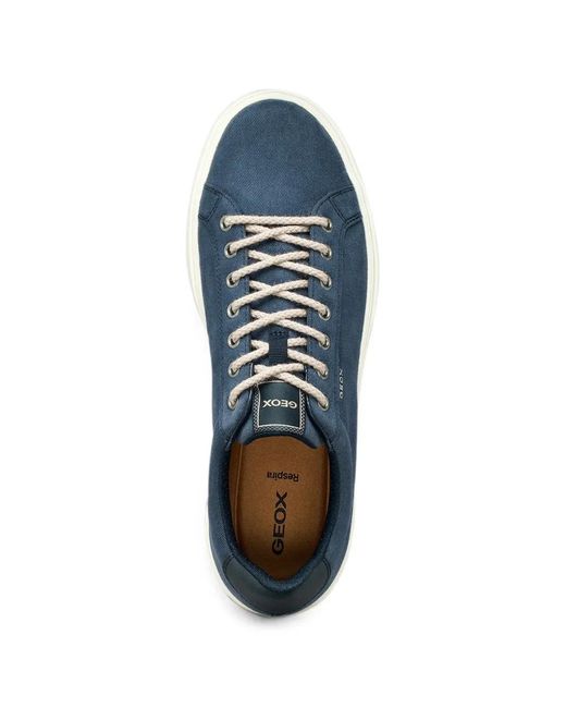 Geox Blue Logo-Plaque Sneakers for men