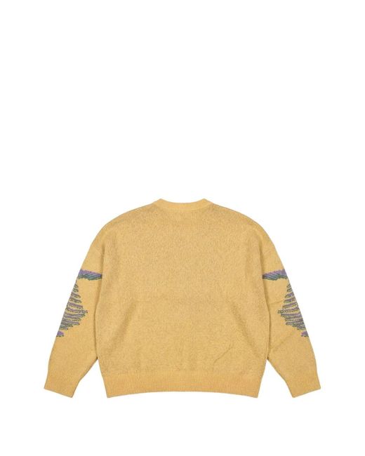 PAS DE MER Metallic Fish Logo-Patch Cotton Jumper for men